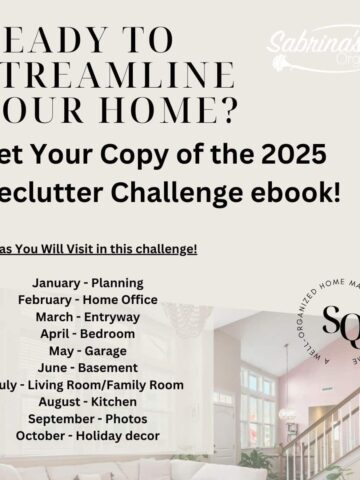 Ready to streamline your home title get a copy today and the list of all the areas to declutter throughout the year square image