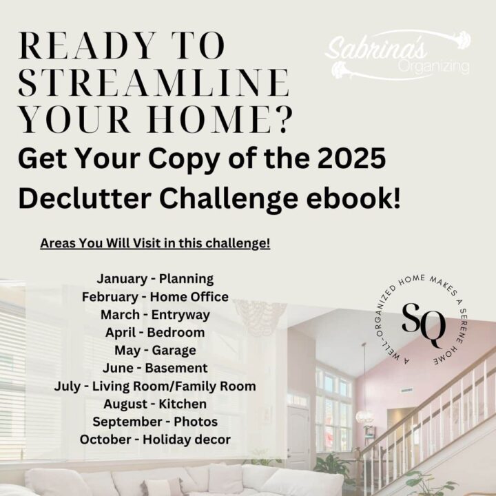 Ready to Streamline Your Home - Get this year's Declutter Challenge ebook for Free square image