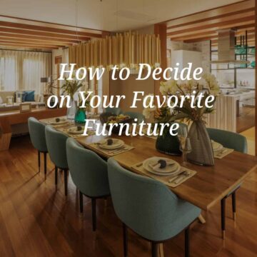 table and chairs with an overlay of the title of this article
