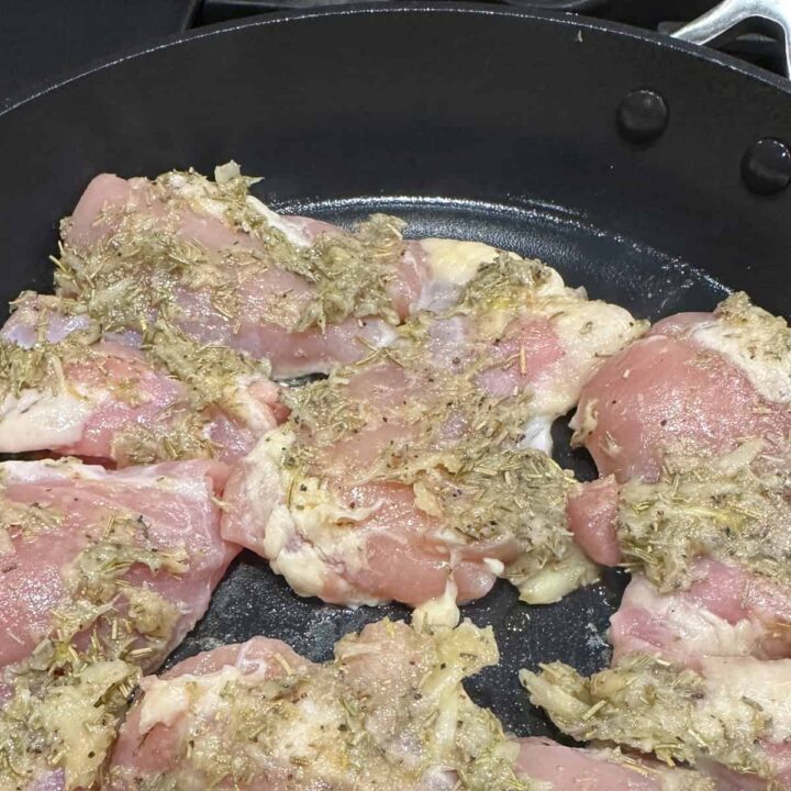 chicken to skillet