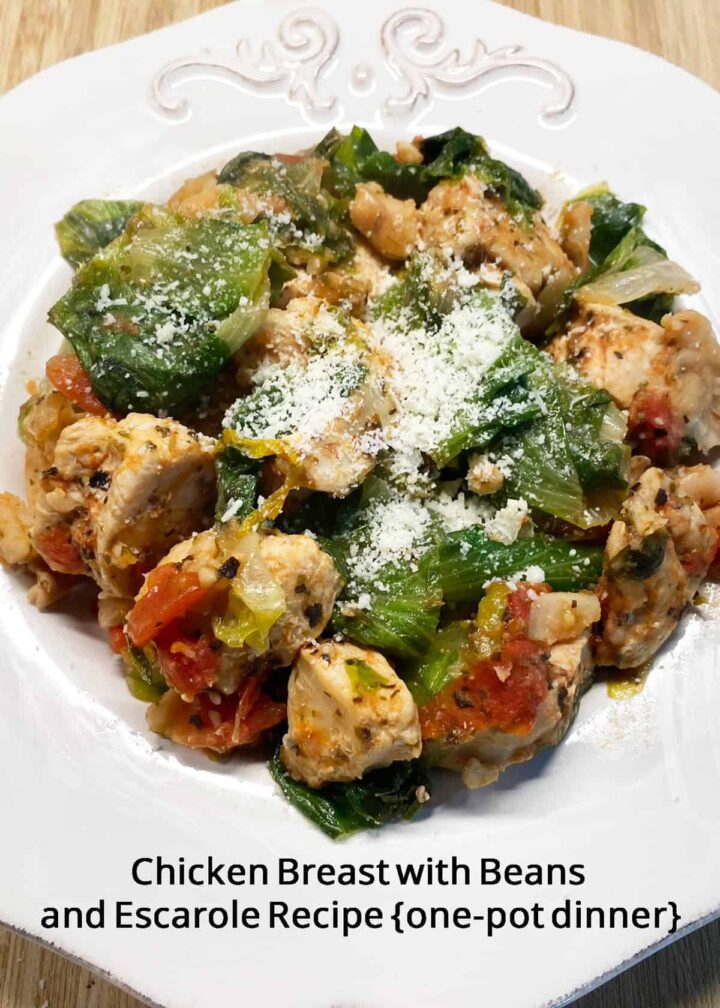 finished recipe on plate with title on bottom - featured image square