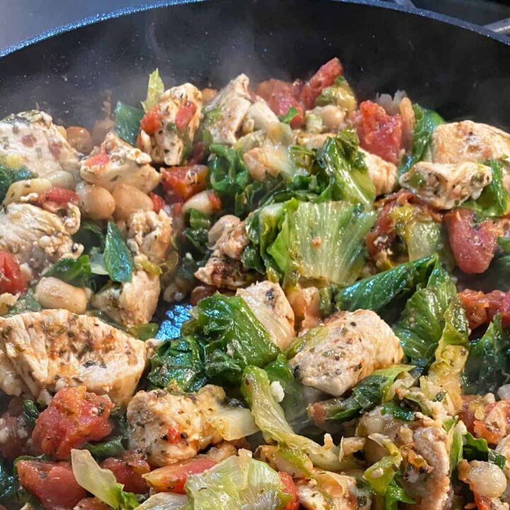 all ingredients cooked in a skillet