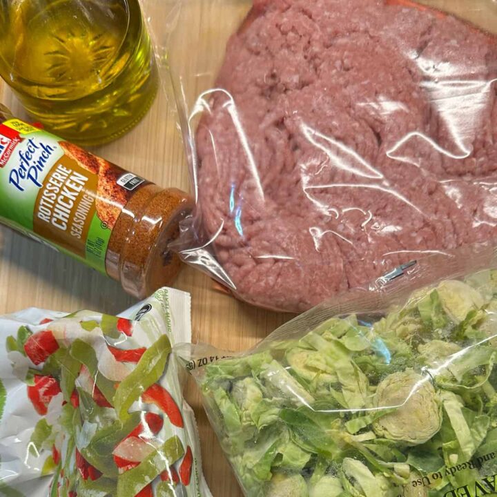 Uncooked ingredients from this recipe
