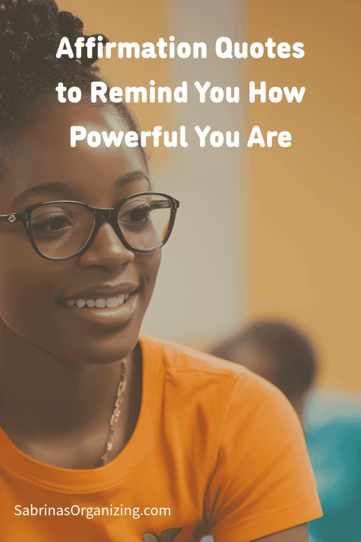 A girl smiling with the title of the post at the top center. pinterest size image