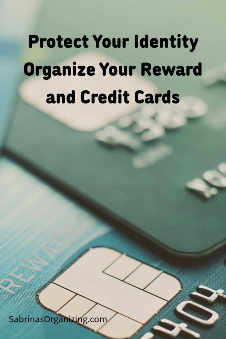 Credit cards in the background, title at the top center - pinterest size image