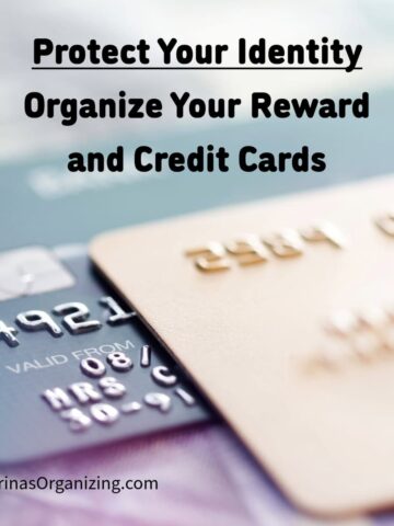 Credit card in back ground - title at the top center - square image