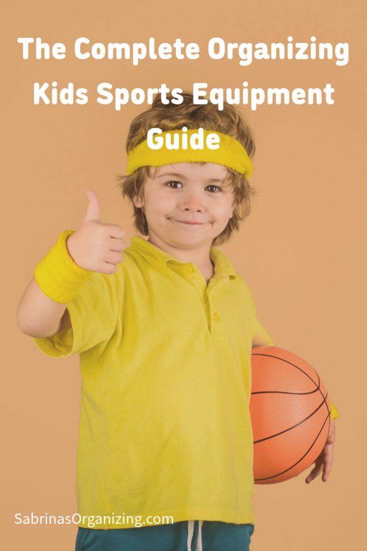 a young boy giving a thumbs up with a basketball in his other hand - title of post at the top center - Pinterest size image