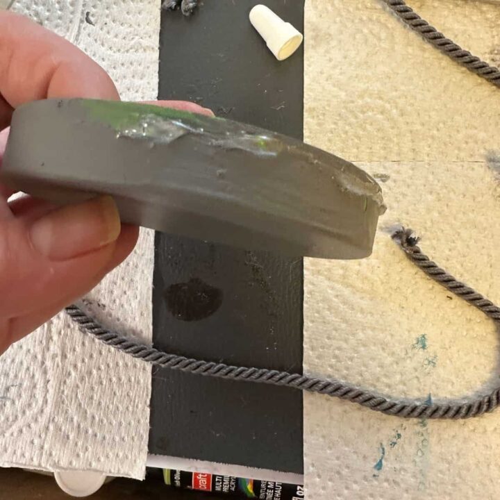 add glue and then added rope to lid - square image