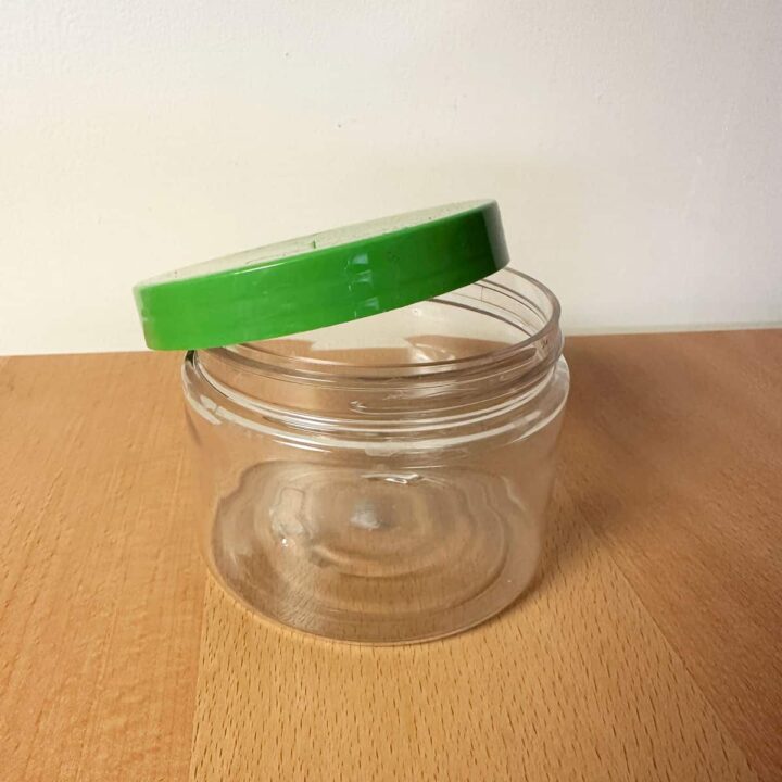 before jar small with green lid