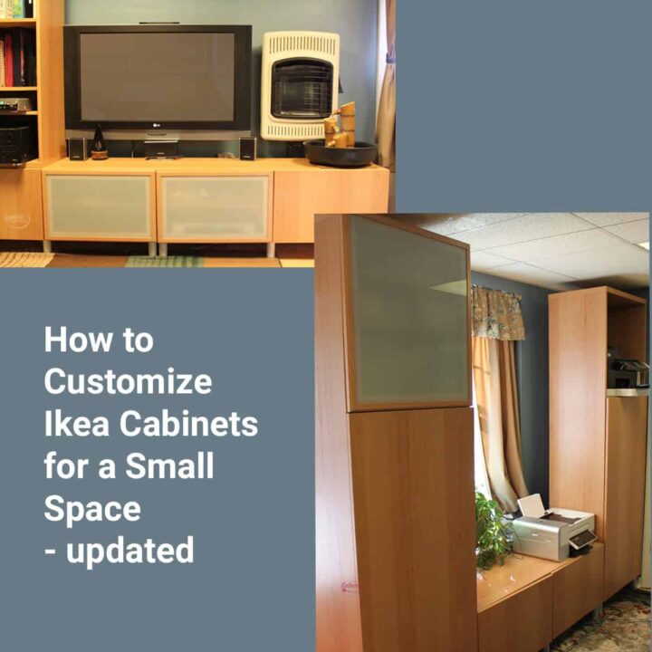 a square image - ikea images that show vertical and horizontal Besta cabinets for around a window and under the TV.