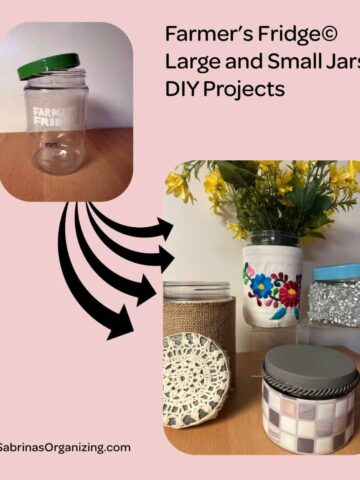 the before and after of all four jars small and large -square image