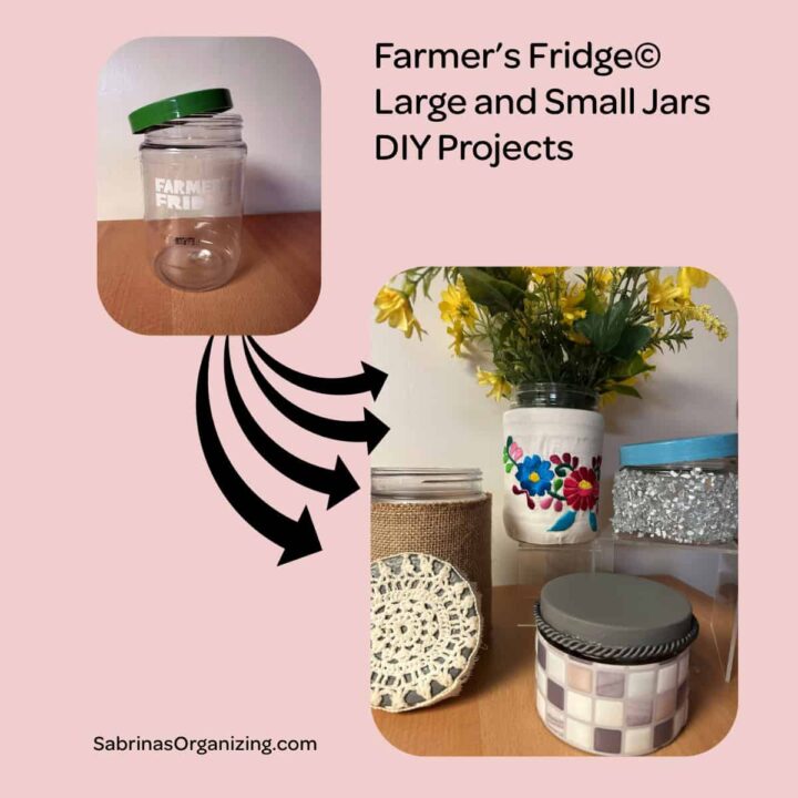 the before and after of all four jars small and large -square image