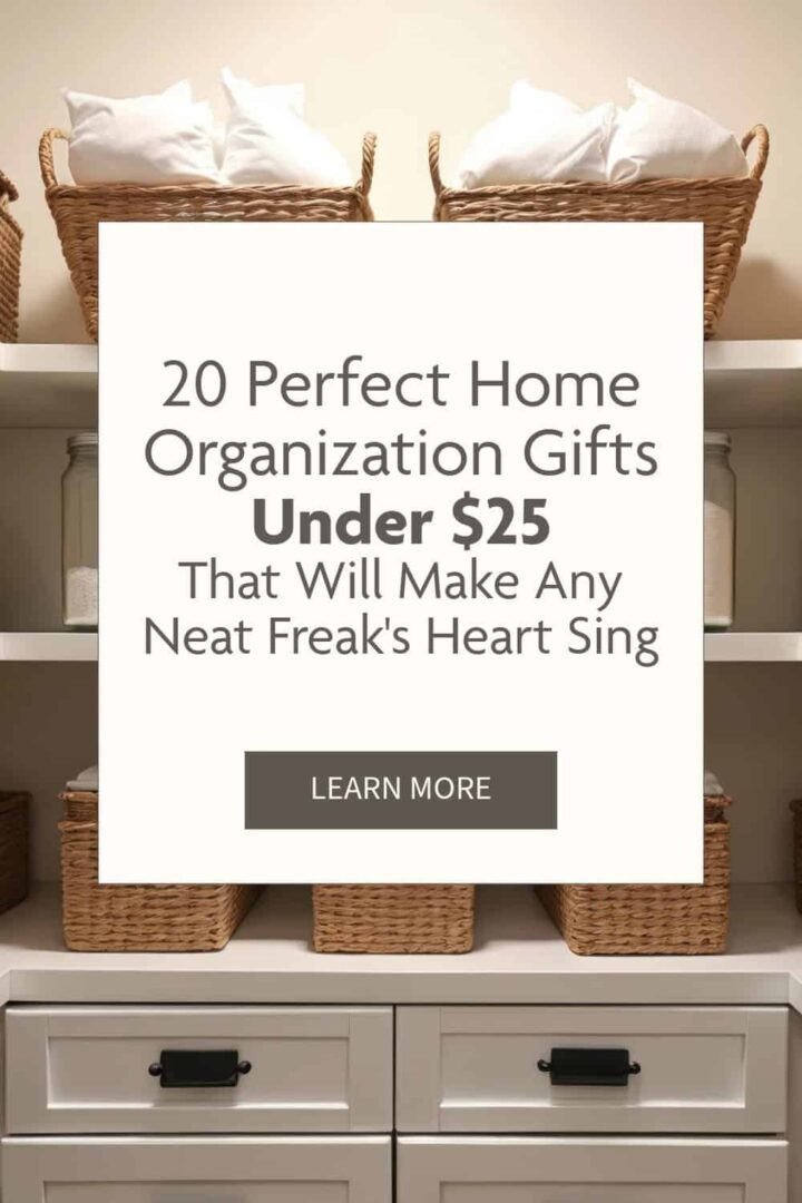 pantry back ground and title in the center with a white box in the middle and an learn more section - pinterest image