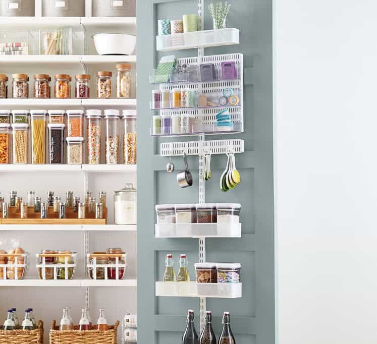The Container Store Elfa Over-The-Door Rack set