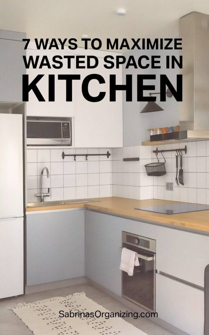 title at the top center - small kitchen shown - pinterest image size