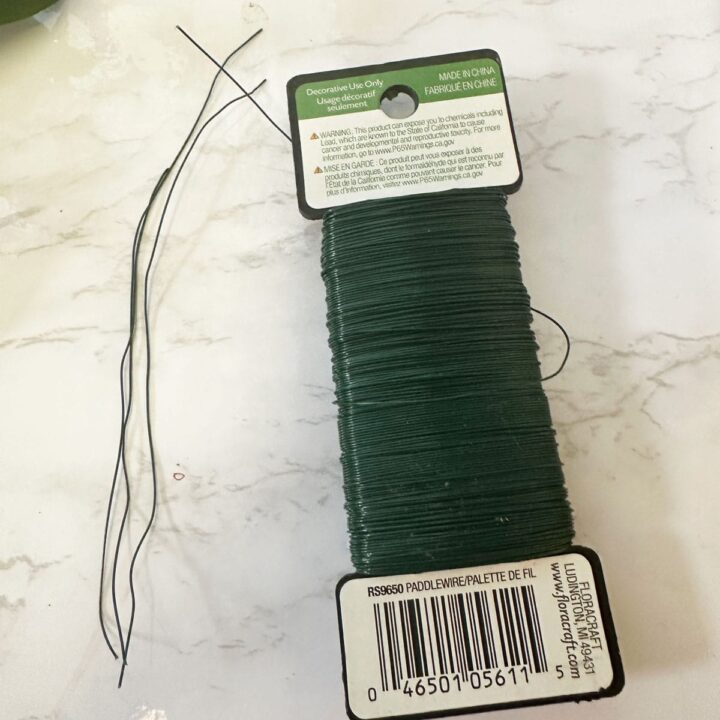 cut wire strips for the ties