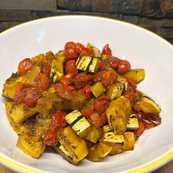 Roasted Delicata Squash and Cherry Tomatoes Recipe no title square image