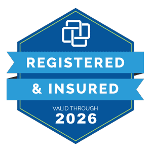 NAPO Registered & Insured Badge for Sabrina's Organizing & Admin Services valid through 2026