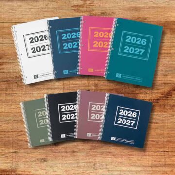 Shows the image of all the different color planners - 8 in total