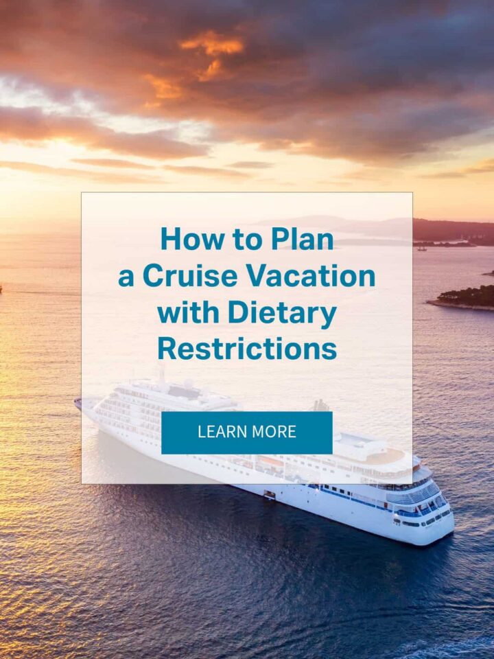 a ship in background - the square image with title in the center with learn more button - pinterest image