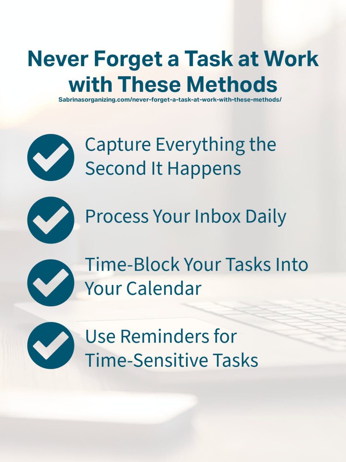 Work Task Rules Never Forget a Task at Work with These Methods - Sabrinas Organizing