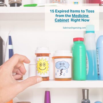 square image - title at the top right of image - a person's hand grabbing a smile pill bottle in a medicine cabinet