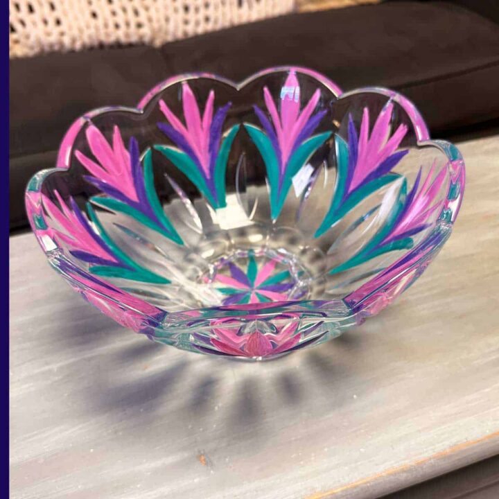 side view of the bowl square image - it is on a table