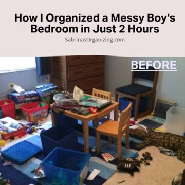 How I Organized a Messy Boy's Bedroom in Just 2 Hours BEFORE photo