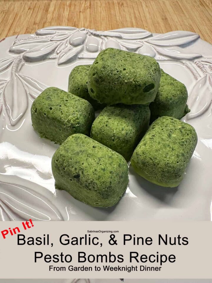 Basil Garlic Pine Nuts Pesto Bombs Recipe