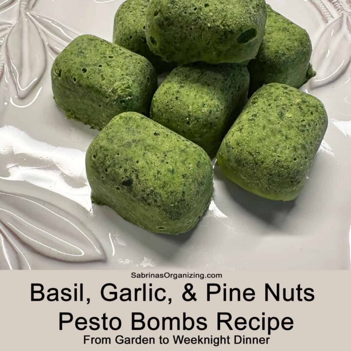 Basil Garlic Pine Nuts Pesto Bombs Recipe
