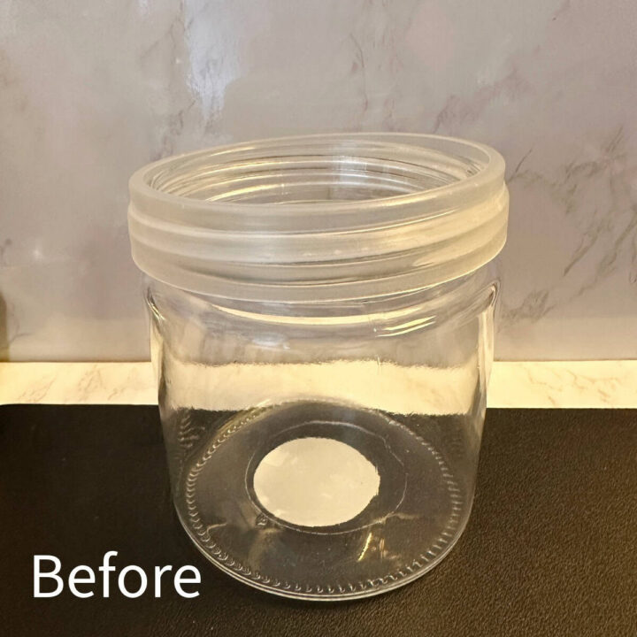 BEFORE glass vase