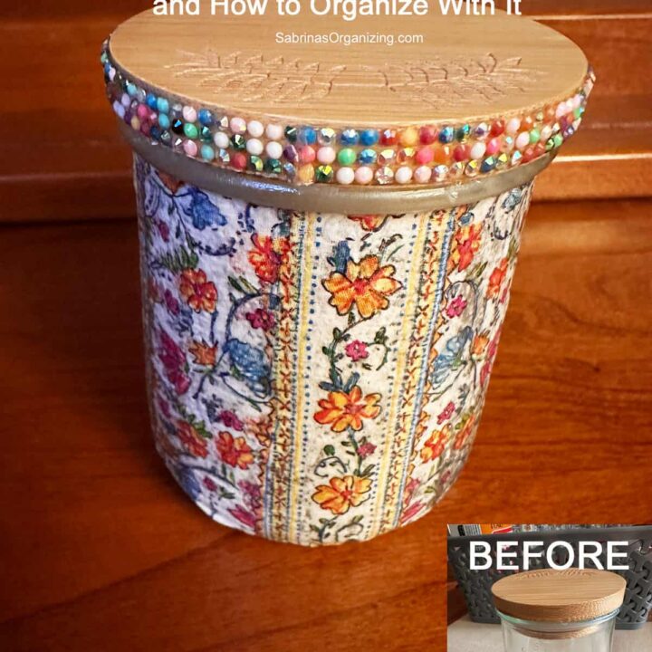Before and after glass OUI jar