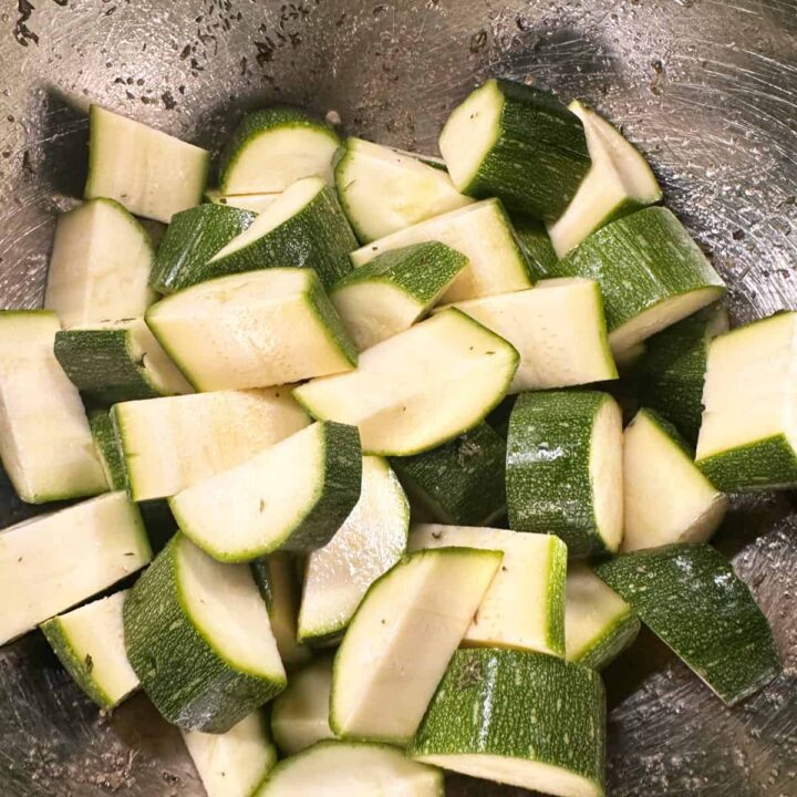 Easy Herb Roasted Eggplant Zucchini and Peppers Recipe