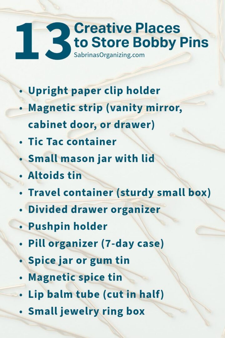 13 Creative Places to Store Bobby Pins and Never Lose Them Again