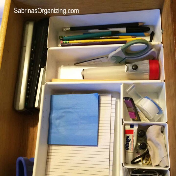 Organizing a nightstand idea