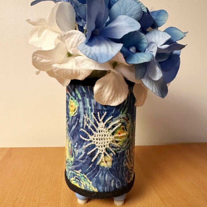 Fabric-Covered Soup Can Craft