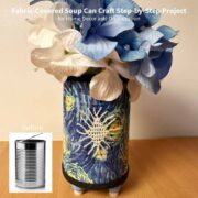 Fabric-Covered Soup Can Craft