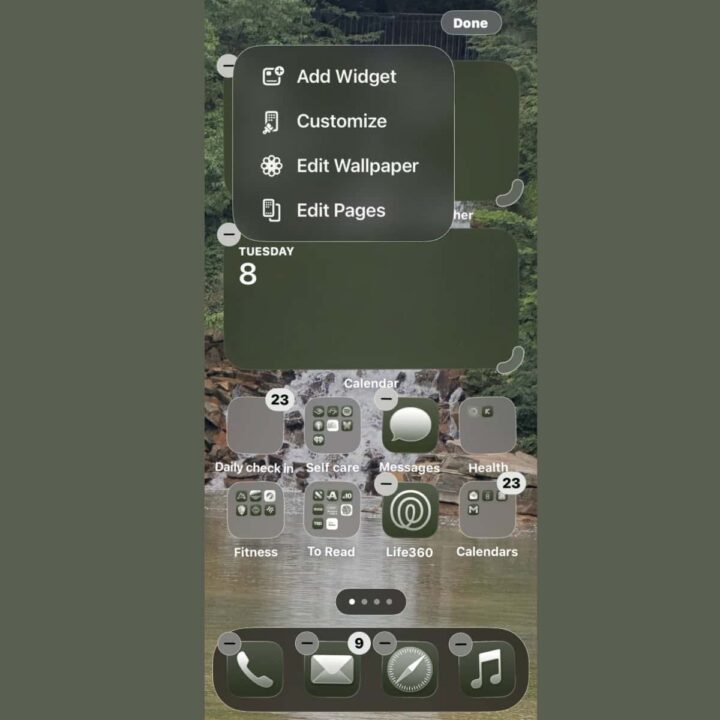 How to Add Customize on home screen of an iphone