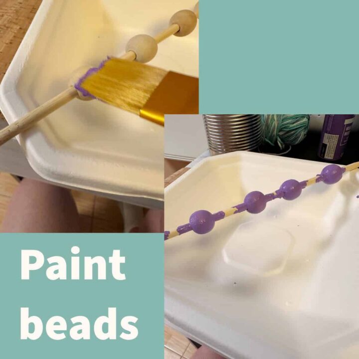 Paint the beads