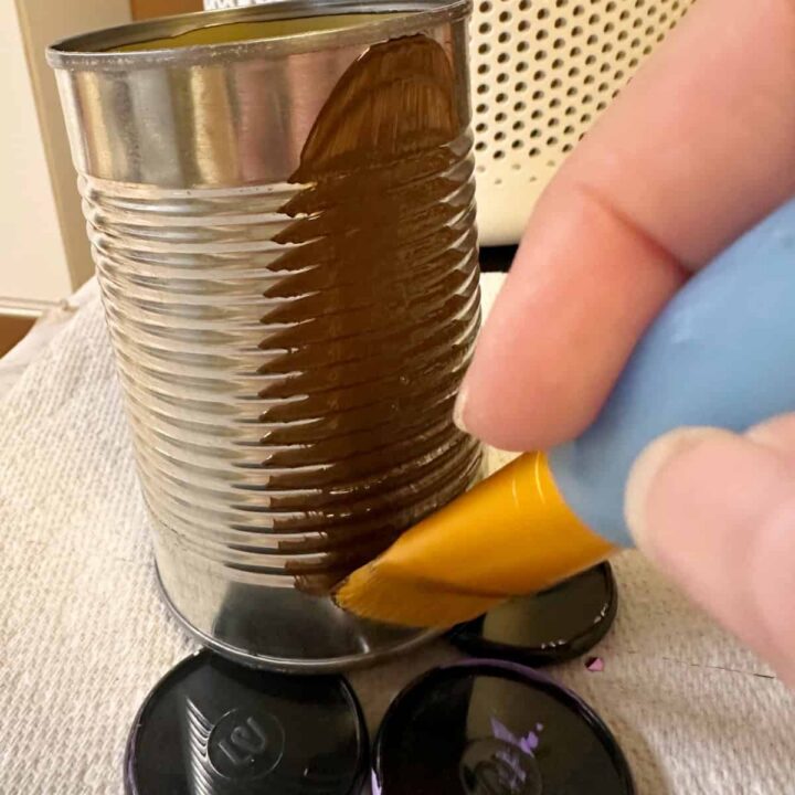 Fall Tin Can to Organize Home DIY Project
